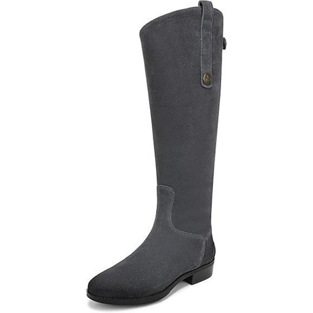 Sam Edelman Women's Penny Equestrian Boot Size 5.5 Galaxy Gray Block Heel Boot